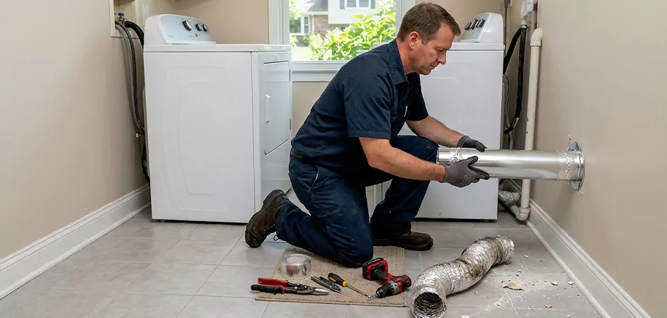 Dryer Vent Replacement in Elizabeth