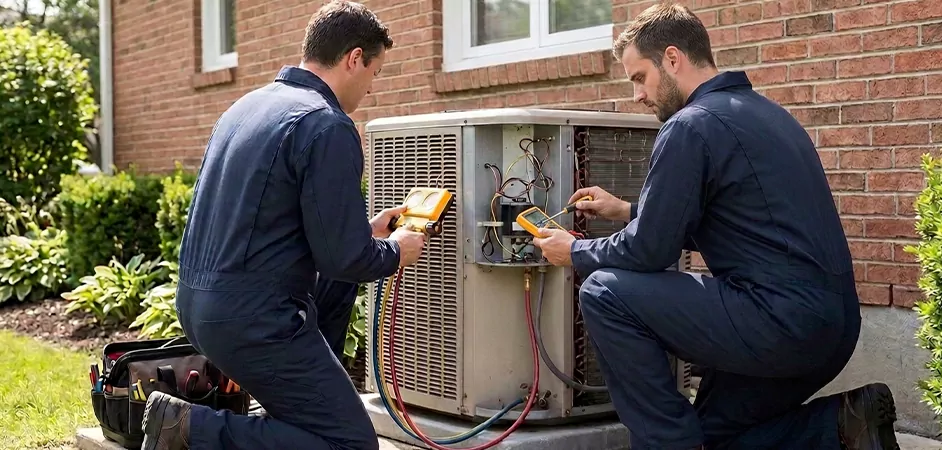 Heat Pump Inspection in Elizabeth
