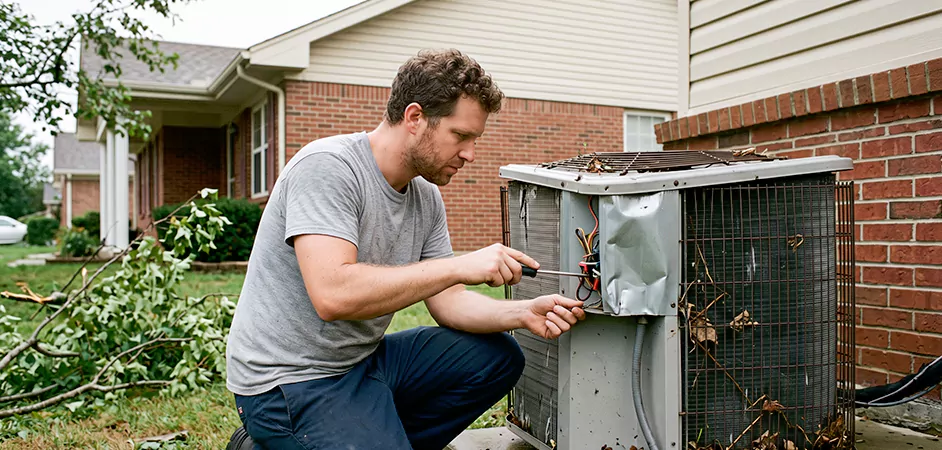 Storm Damage HVAC Restoration in Elizabeth