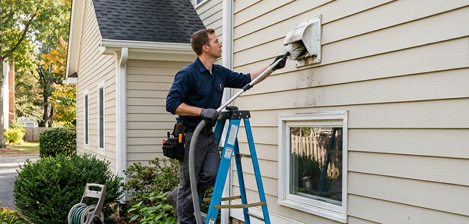 Exterior Vent Cap Cleaning in Elizabeth